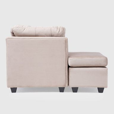 SECCIONAL BONSAI FELPA BEIGE - 5