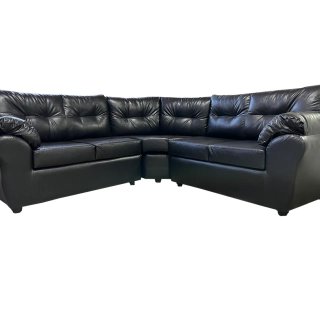 SOFÁ SECCIONAL MUEBLES MPR ALERCE LIBRE DISPOSICIÓN 5 CUERPOS EN COLOR NEGRO PU - 1