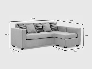 SECCIONAL JAZMIN 3.1 CHENILLE - 9