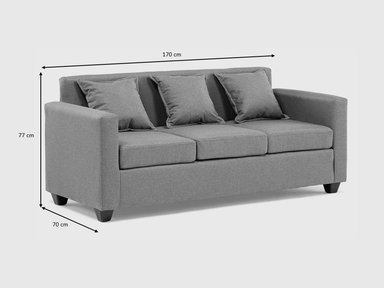SOFA CHARLOTTE 3C TELA - 5