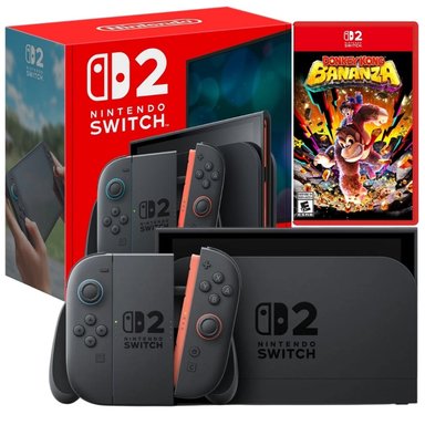 CONSOLA BUNDLE NINTENDO SWITCH 2 + DONKEY KONG BANANZA SW2 - 1