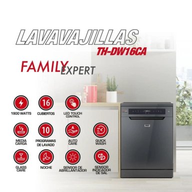LAVAVAJILLAS THOMAS TH-DW16CA 16 CUBIERTOS - 6