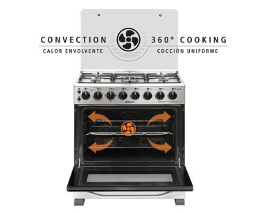 COCINA GAS 5 QUEMADORES HIBRIDA SINDELEN CH-740NI - 3