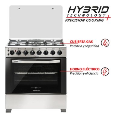 COCINA GAS 5 QUEMADORES HIBRIDA SINDELEN CH-740NI - 5