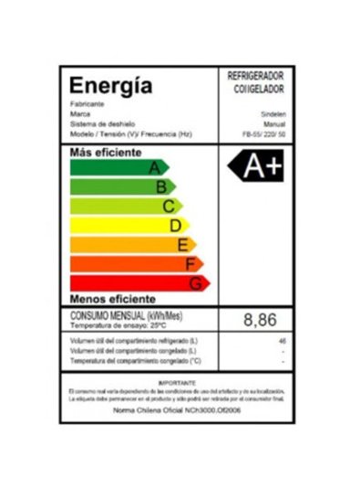 FRIGOBAR SINDELEN FB-55BL 46 LTS - 5