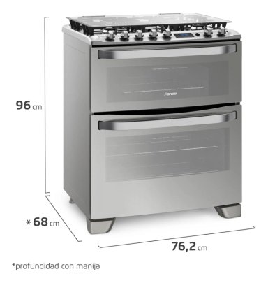 COCINA GAS 5 QUEMADORES 76DXT FENSA - 10