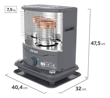 ESTUFA FENSA PARAFINA MECHA 4 LT F 1120+ - 7