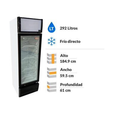 VISICOOLER MAIGAS LG300 FRIO DIRECTO 292 LITROS - 3