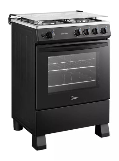 COCINA A GAS MIDEA 4 QUEMADORES MFO-MG24TCSSLBK NEGRO - 3