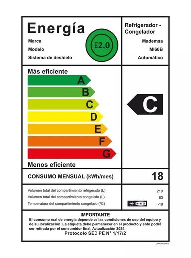 REFRIGERADOR MADEMSA BOTTOM FREEZER NO FROST 293 LITROS MI60B - 5
