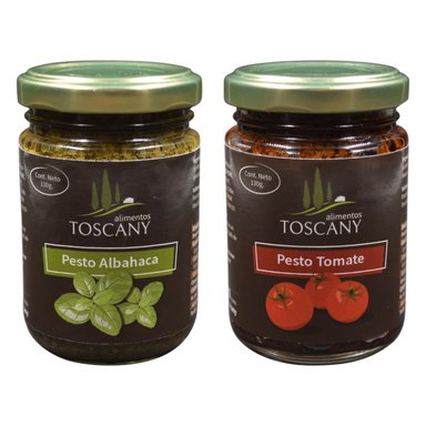 PACK DUO GOURMET PESTOS ALBAHACA Y TOMATE DESHIDRATADO - 1