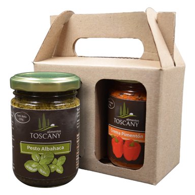 PACK DUO GOURMET PESTOS ALBAHACA Y PIMENTÓN ASADO - 3