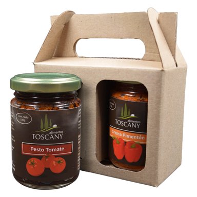 PACK DUO GOURMET PESTOS TOMATE DESHIDRATADO Y PIMENTÓN ASADO - 2