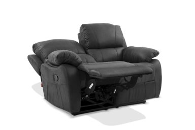 SOFÁ ROSEN ORSON 2 CUERPOS GRIS RECLINABLE MANUAL STONE - 4
