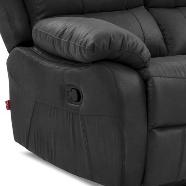 SOFÁ ROSEN ORSON 2 CUERPOS GRIS RECLINABLE MANUAL STONE - 6