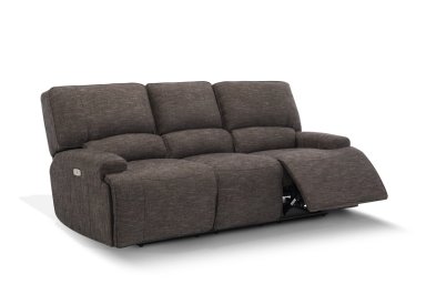 SOFÁ RECLINABLE ROSEN JAGGER 3 CUERPOS TAUPE ELÉCTRICO - 1