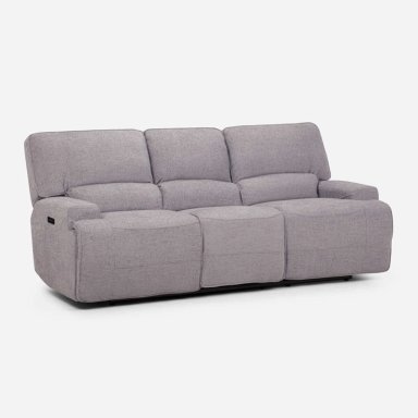 SOFÁ RECLINABLE ROSEN JAGGER 3 CUERPOS GRIS ELÉCTRICO - 1