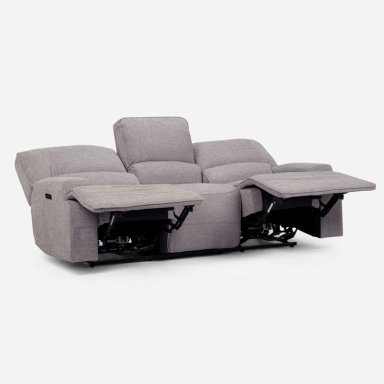 SOFÁ RECLINABLE ROSEN JAGGER 3 CUERPOS GRIS ELÉCTRICO - 2
