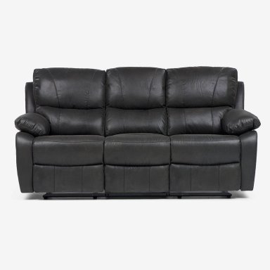 SOFÁ ROSEN ORSON 3 CUERPOS GRIS RECLINABLE MANUAL STONE - 5