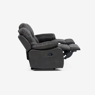 SOFÁ ROSEN ORSON 3 CUERPOS GRIS RECLINABLE MANUAL STONE - 8