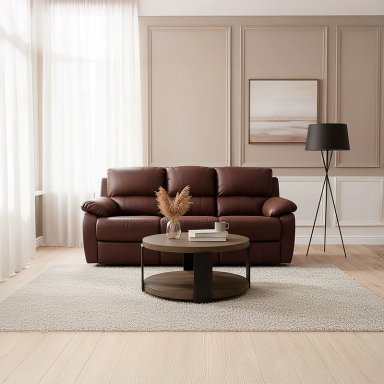 SOFÁ ROSEN ORSON 3 CUERPOS BRANDY RECLINABLE MANUAL - 3