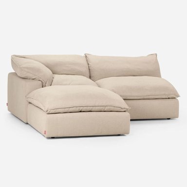 SOFA SECCIONAL ROSEN SHANKLIN IZQUIERDO 3 PIEZAS TELA BEIGE - 1
