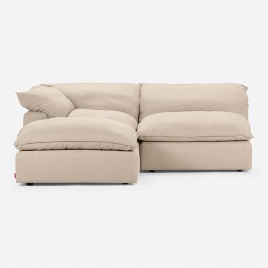 SOFA SECCIONAL ROSEN SHANKLIN IZQUIERDO 3 PIEZAS TELA BEIGE - 3