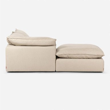 SOFA SECCIONAL ROSEN SHANKLIN IZQUIERDO 3 PIEZAS TELA BEIGE - 4
