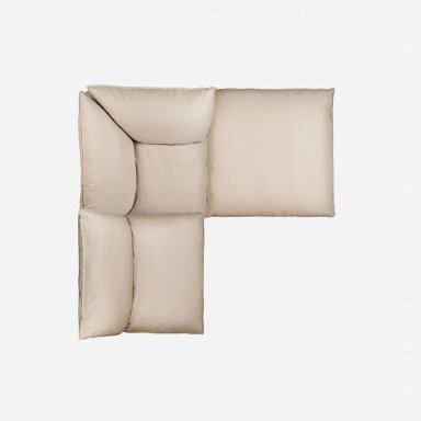 SOFA SECCIONAL ROSEN SHANKLIN IZQUIERDO 3 PIEZAS TELA BEIGE - 5