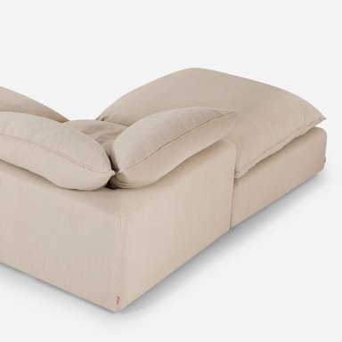 SOFA SECCIONAL ROSEN SHANKLIN IZQUIERDO 3 PIEZAS TELA BEIGE - 6