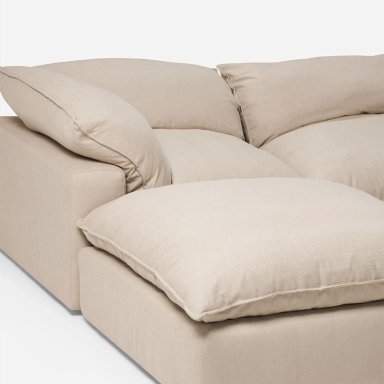 SOFA SECCIONAL ROSEN SHANKLIN IZQUIERDO 3 PIEZAS TELA BEIGE - 8