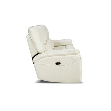 ROSEN SOFA RECLINABLE POCH CUERO 3 CUERPOS BLANCO - 6
