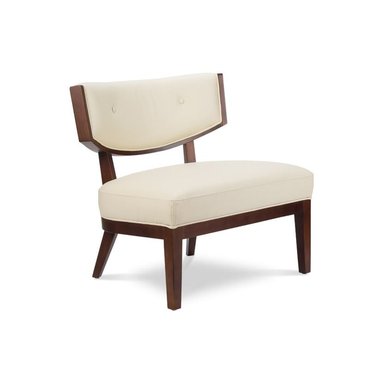 POLTRONA ROSEN A-550 MADERA CUERO BEIGE - 1
