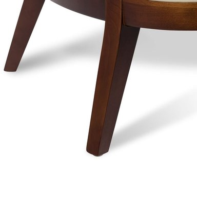POLTRONA ROSEN A-550 MADERA CUERO BEIGE - 8