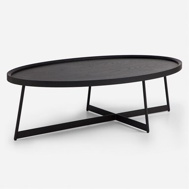 MESA CENTRO ROSEN LIBERTY 120X70 CM NEGRO MADERA - 1