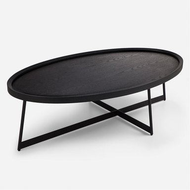 MESA CENTRO ROSEN LIBERTY 120X70 CM NEGRO MADERA - 4