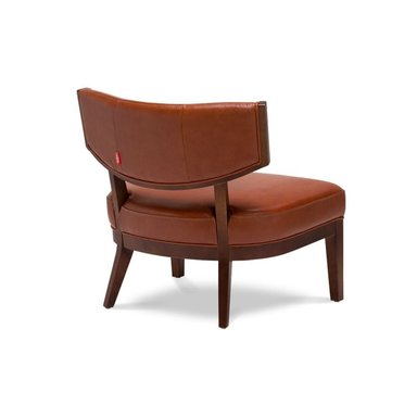 POLTRONA ROSEN A-550 1 CUERPO MADERA CUERO TERRACOTA - 5