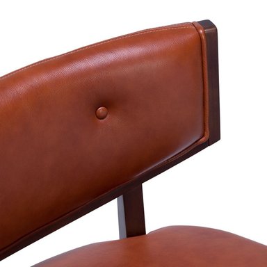POLTRONA ROSEN A-550 1 CUERPO MADERA CUERO TERRACOTA - 6