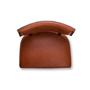 POLTRONA ROSEN A-550 1 CUERPO MADERA CUERO TERRACOTA - 7