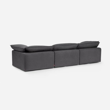 BUTACA ROSEN SHANKLIN 3 CUERPOS CARBON MODULAR 2 ESQUINEROS + 1 CHARCOAL - 4