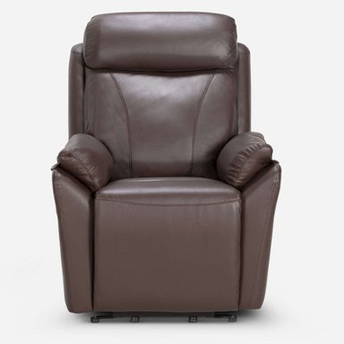 BERGERE ROSEN KLIMT CUERO CAFÉ ELÉCTRICO CON ALZADOR - 7