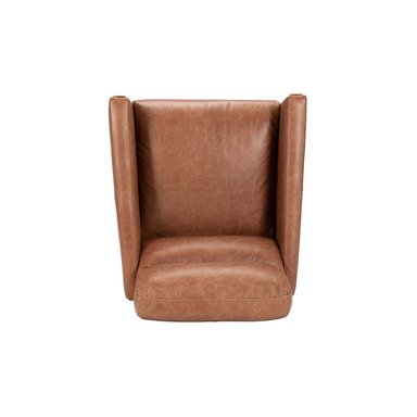 POLTRONA ROSEN TIMBER CUERO CAMEL - 3