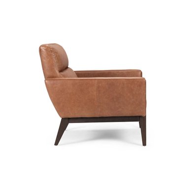 POLTRONA ROSEN TIMBER CUERO CAMEL - 5