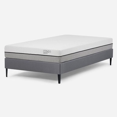 CAMA EUROPEA ROSEN  PRATTA 1 PLAZA PATA ACERO 90 X 200 CM - 1
