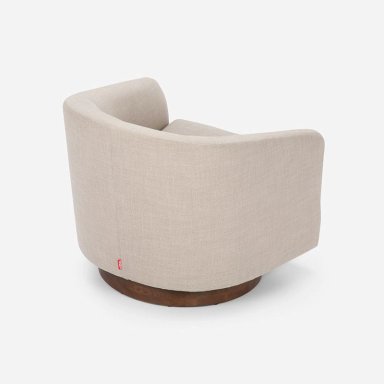 POLTRONA ROSEN LIBRE DISPOSICIÓN BEIGE GIRATORIA BOURTON TELA - 3