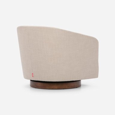 POLTRONA ROSEN LIBRE DISPOSICIÓN BEIGE GIRATORIA BOURTON TELA - 4