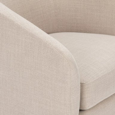 POLTRONA ROSEN LIBRE DISPOSICIÓN BEIGE GIRATORIA BOURTON TELA - 5