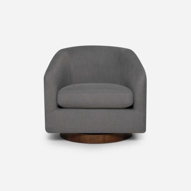 POLTRONA ROSEN GRIS GIRATORIA BOURTON TELA - 2