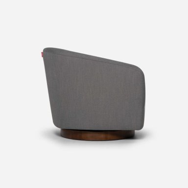 POLTRONA ROSEN GRIS GIRATORIA BOURTON TELA - 3