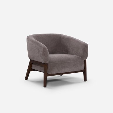 POLTRONA ROSEN / TABLERO TERCIADO GRAFITO BOLTON TELA - 1